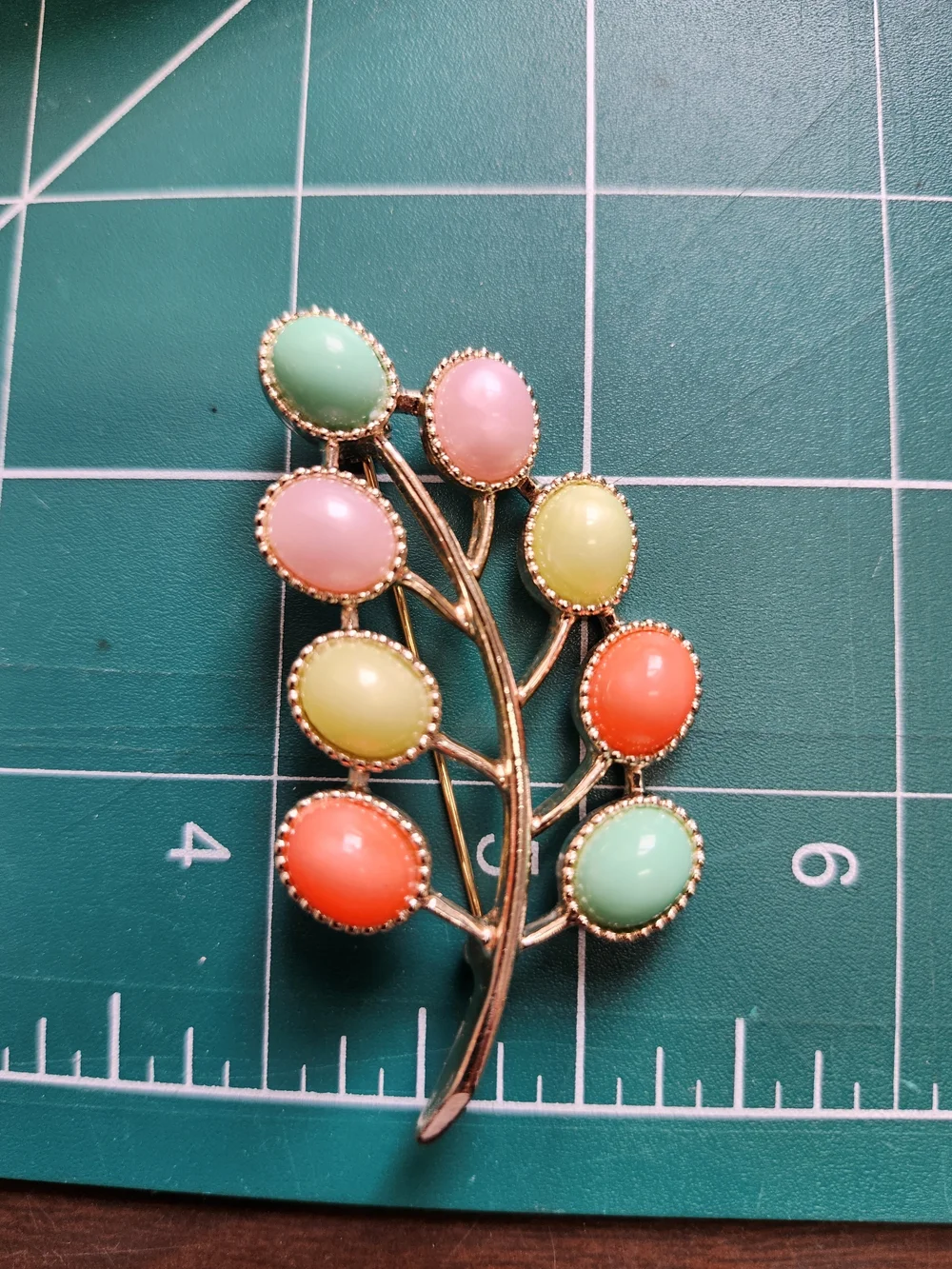 Sarah Coventry Gold Pearl Floral Brooch Trio with Multicolor Lot Of 3